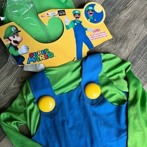 Kids Super Mario Luigi Costume